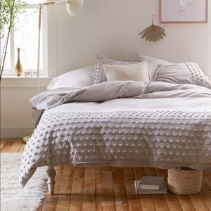 UO Tufted Dot Duvet Cover + Sham Set